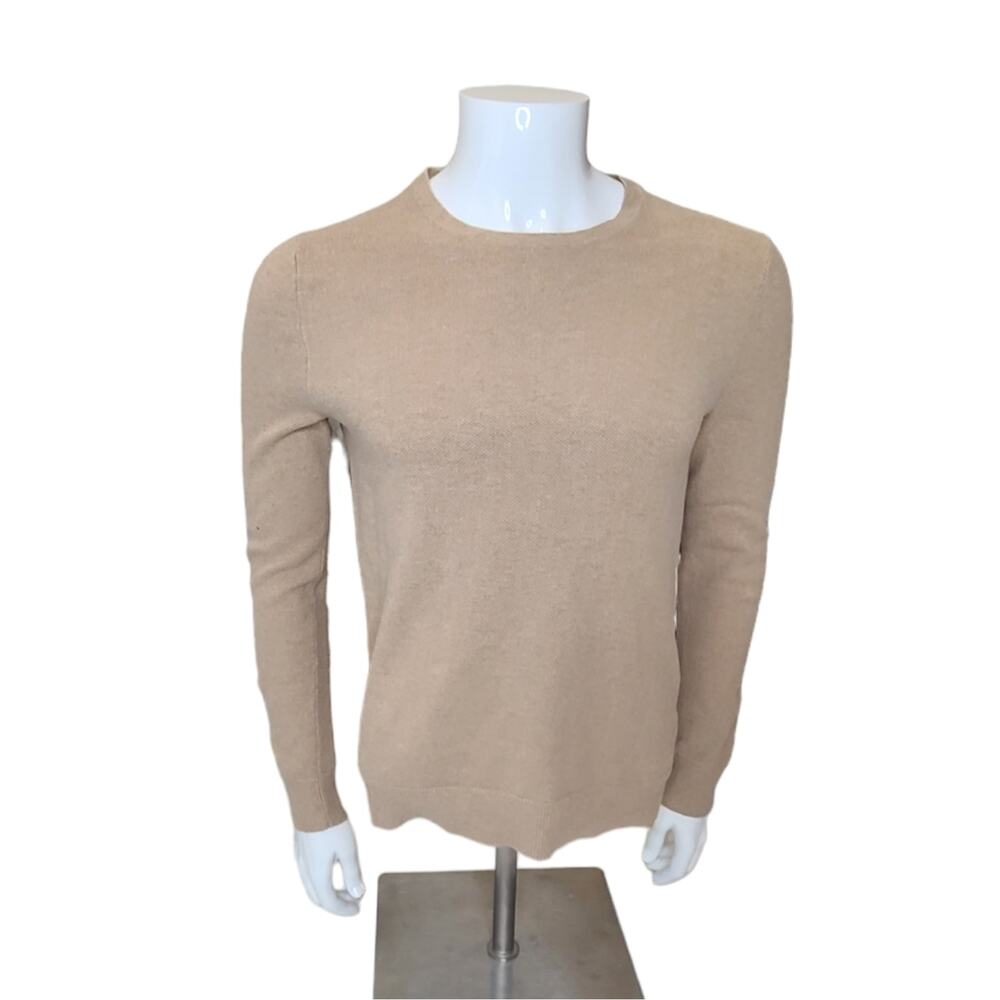 J.Crew Mercantile Heather Sandstorm Cotton Piqué Crewneck Sweater Men small